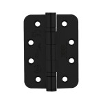 Heavy Duty Ball Bearing Hinges 102mm x 76mm x 3mm – Radius corners  – Matt Black