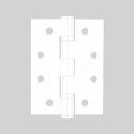 Heavy Duty Ball Bearing Hinges 102mm x 76mm x 3mm – Matt White