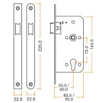 Heavy Duty Architectural DIN Latch Case (DDA) – Polished Stainless Steel 