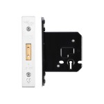 Medium Duty Three Lever Deadlock – Polished Stainless Steel 