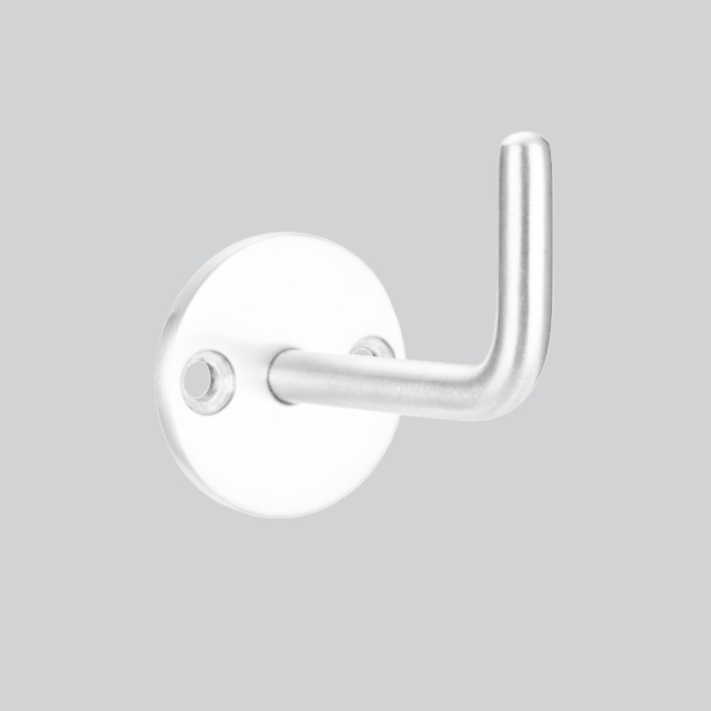 Circular Single Robe Hook – Antimicrobial Eco-Friendly Matt White