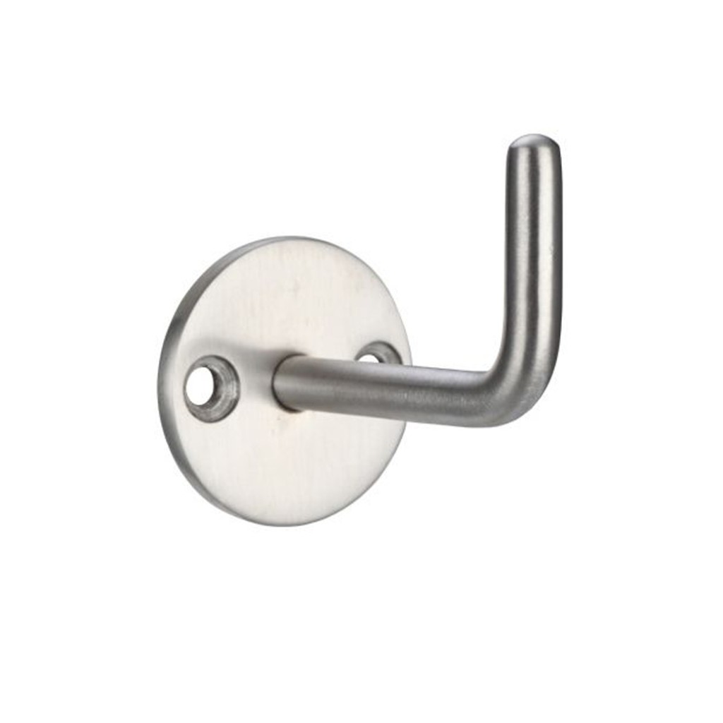 Circular Single Robe Hook – Antimicrobial Satin Stainless Steel