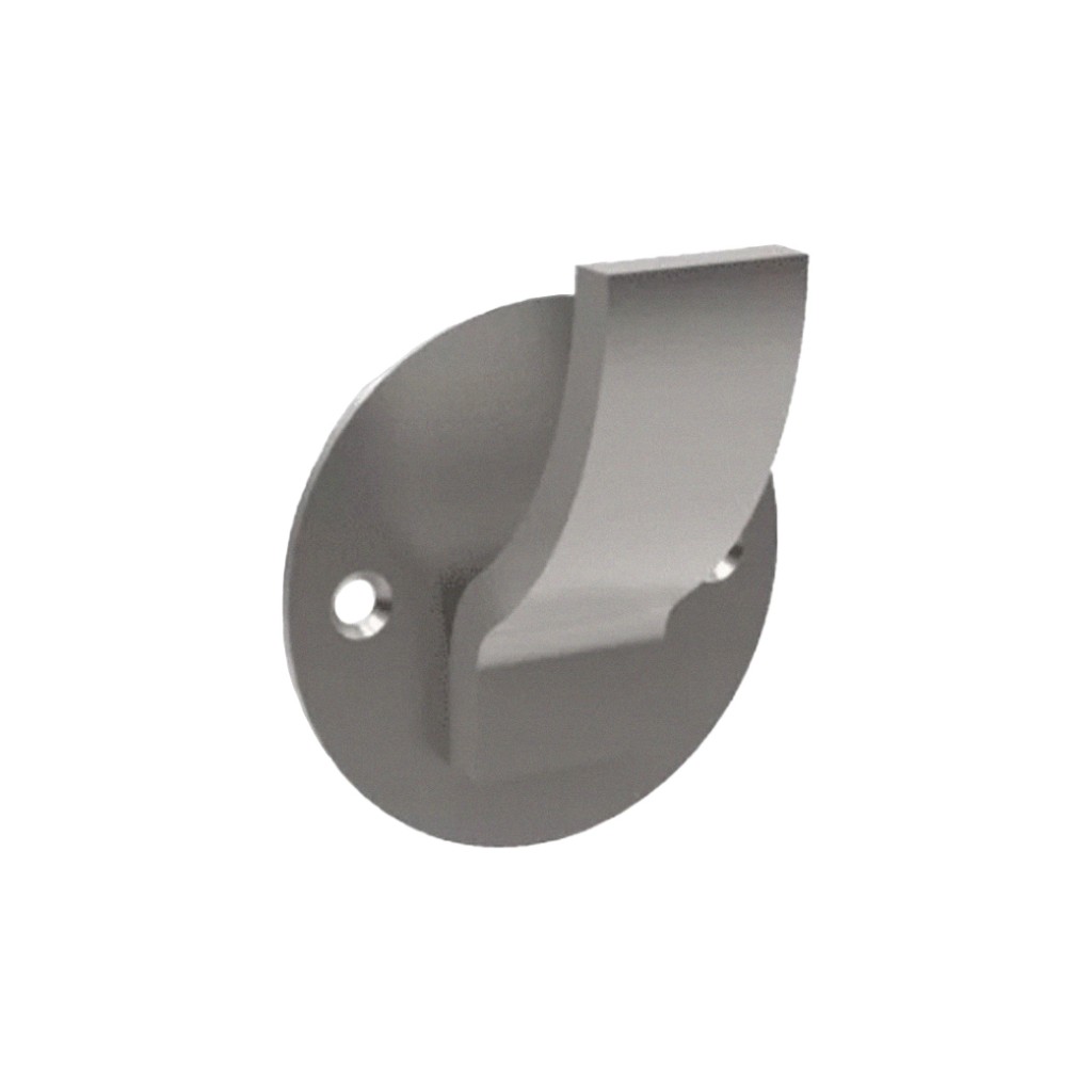 “Discus” Coat Hook  – Antimicrobial Satin Stainless Steel