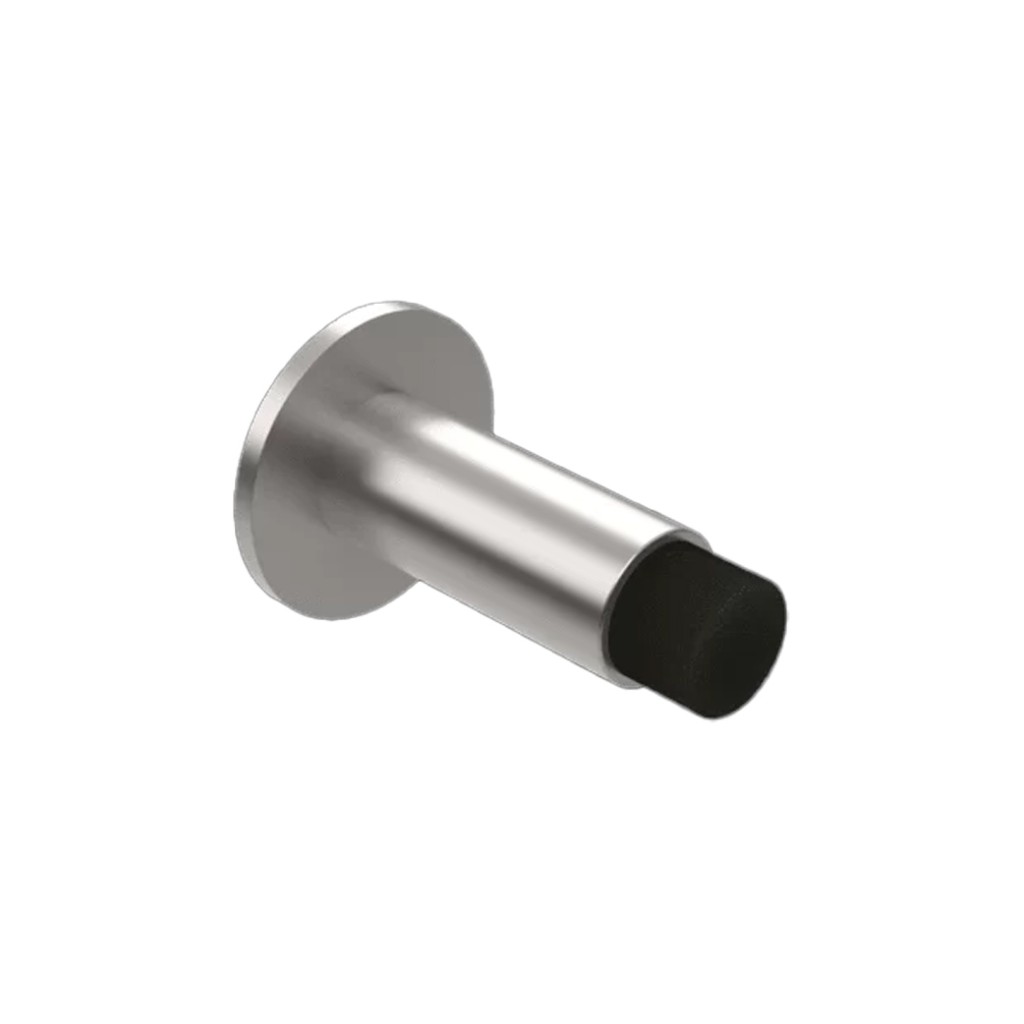 Concealed Face Fixing 80mm Projection Door Stop – Antimicrobial Satin Stainless Steel