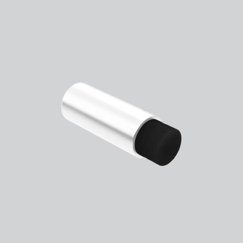 Secret Face Fixing 75mm Projection Door Stop – Antimicrobial Eco-Friendly Matt White