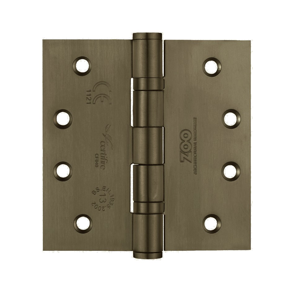 Heavy Duty Projection Ball Bearing Hinges 102mm x 102mm x 3mm – Adonic Matt Bronze