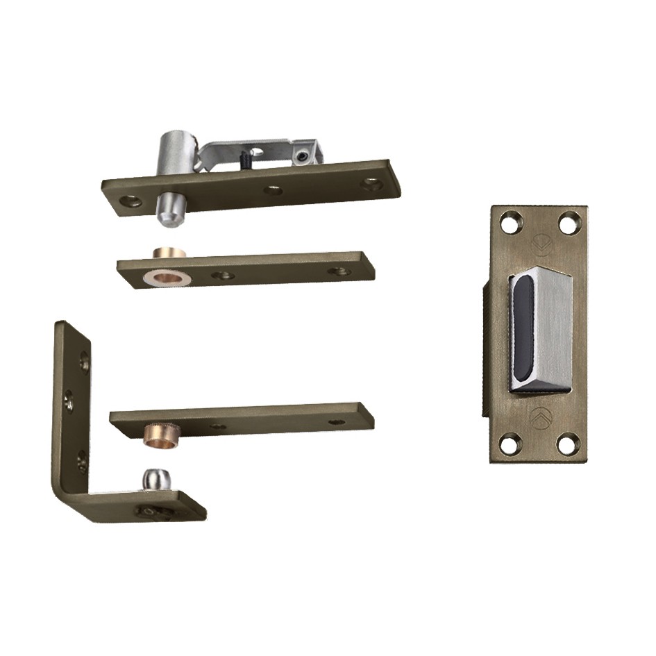 Emergency Pivot Set & Stop for Cubicle Bathroom & Toilet Doors – Adonic Matt Bronze