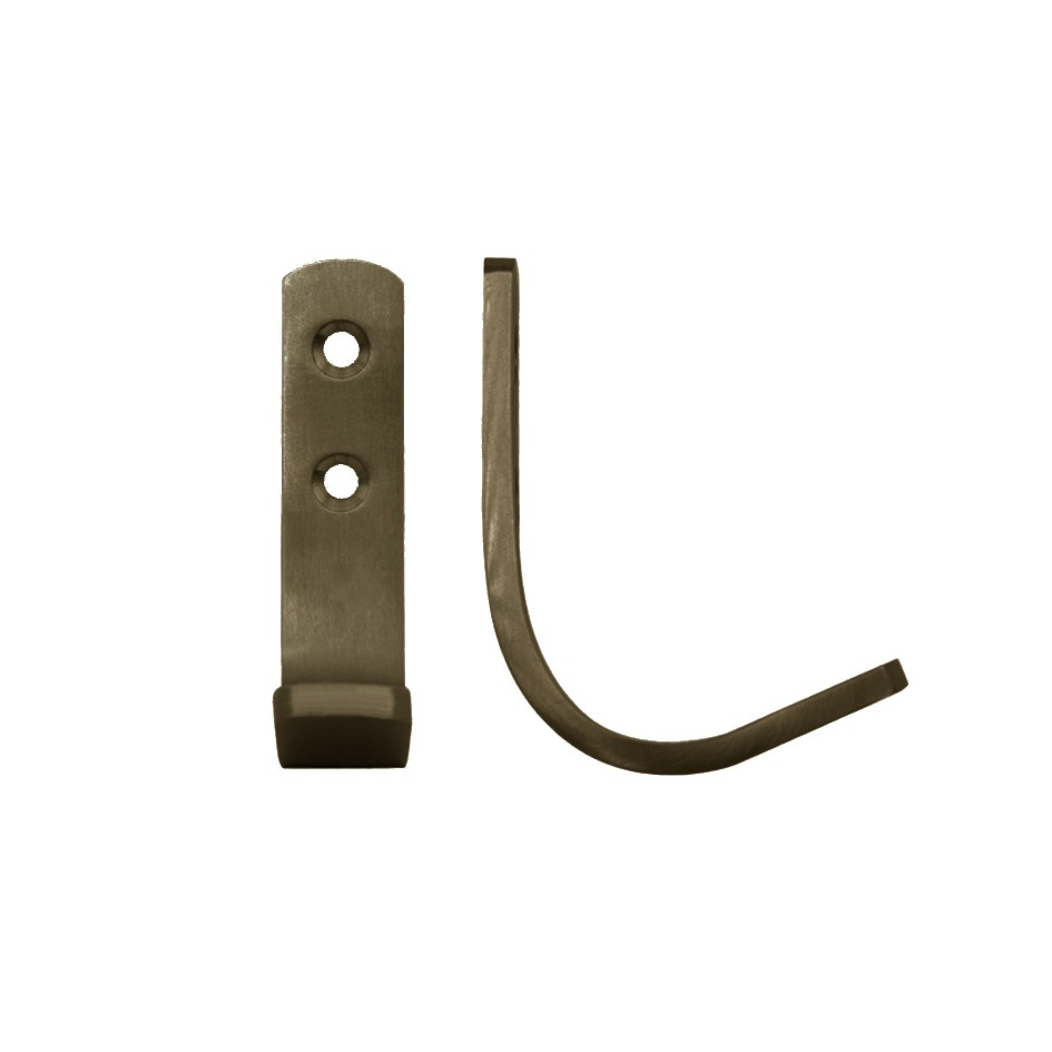 Heavy Duty Strip Pattern Single Coat Hook – Adonic Matt Bronze