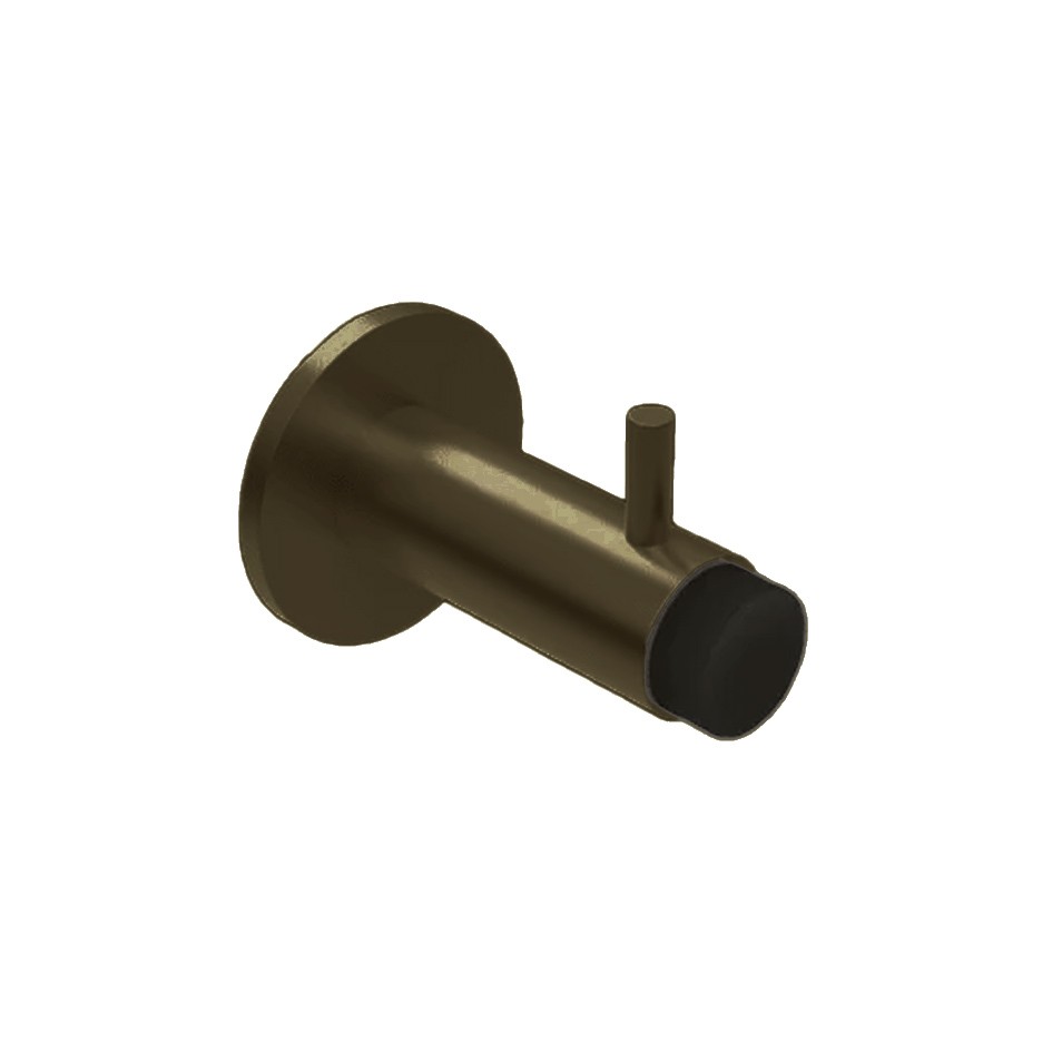 Buffered Coat Hook with Peg on Rose – Adonic Matt Bronze