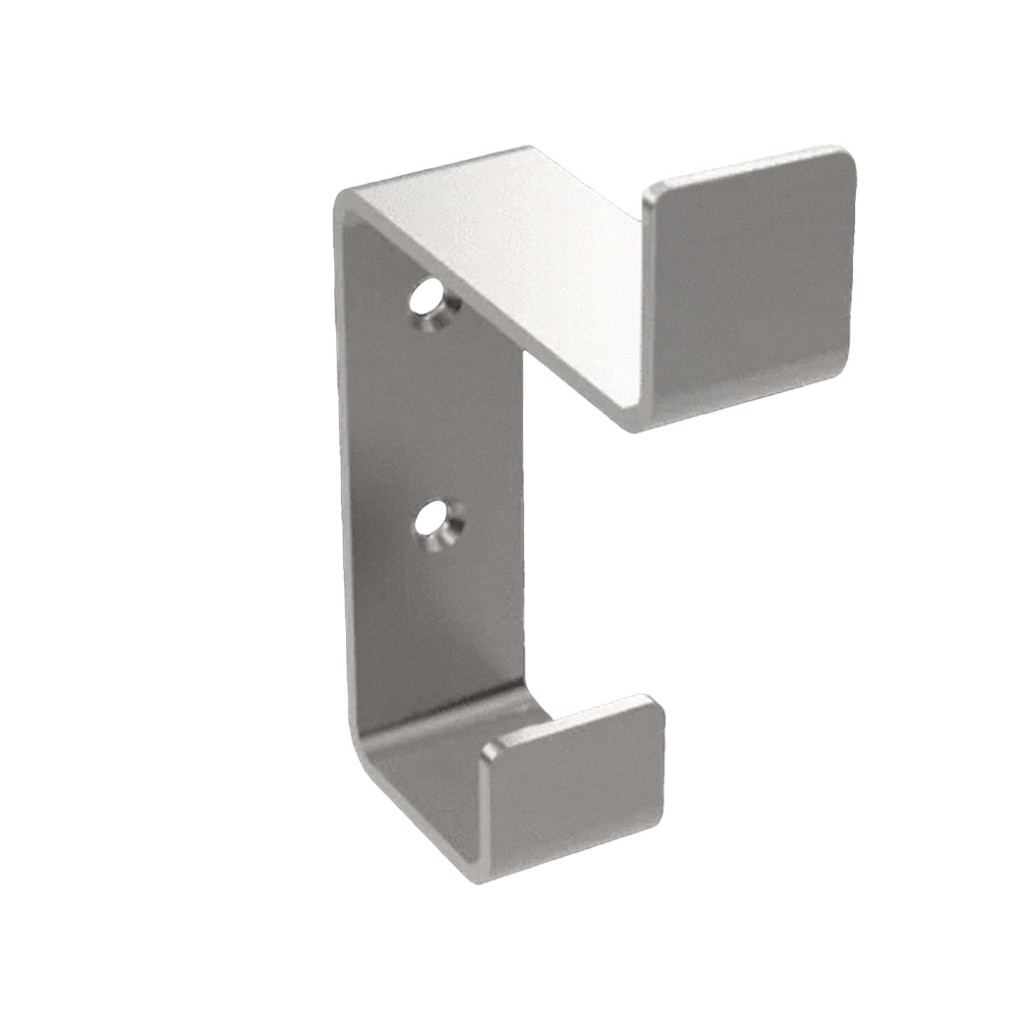 Strip Pattern Hat & Coat Hook – Satin Stainless Steel
