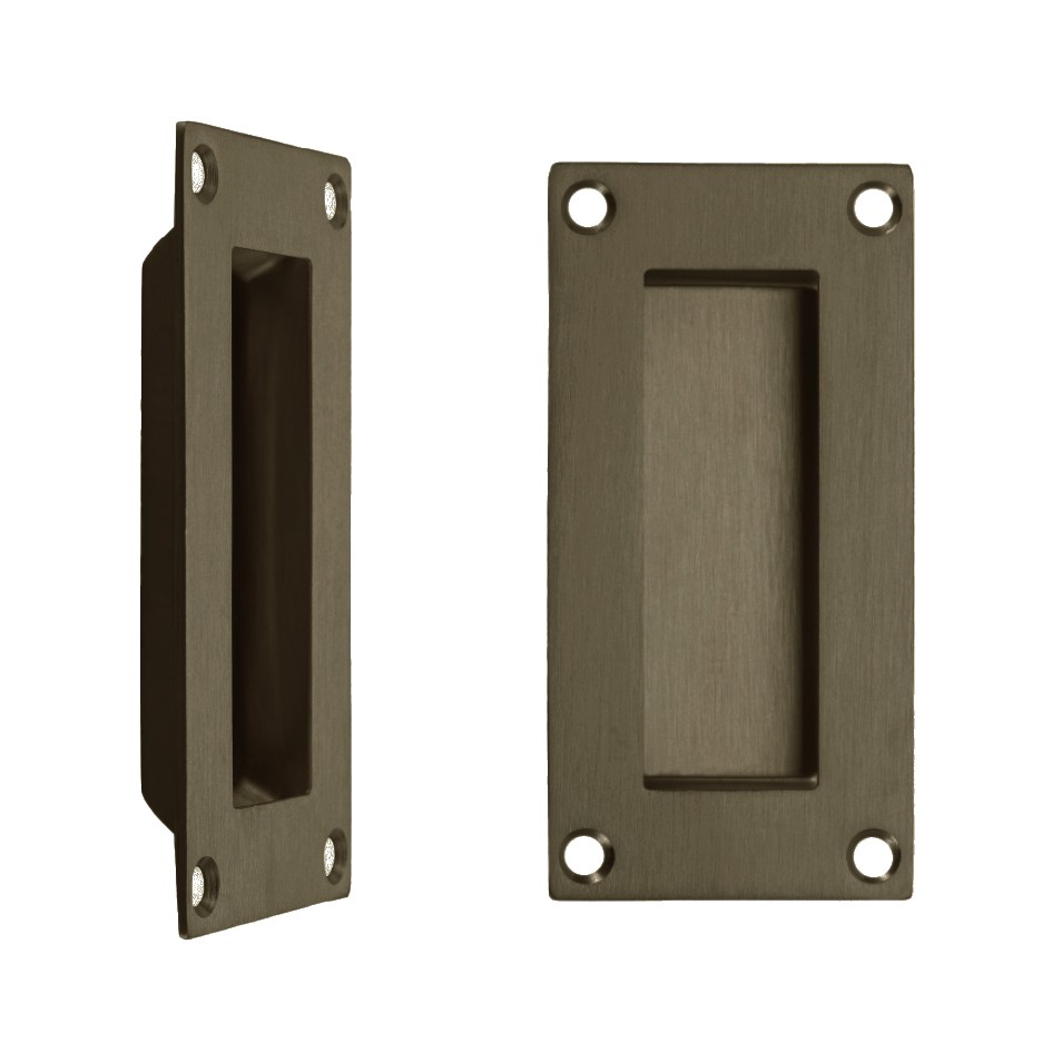 Rectangular Flush Pull Handle – 100 x 50mm – Adonic Matt Bronze