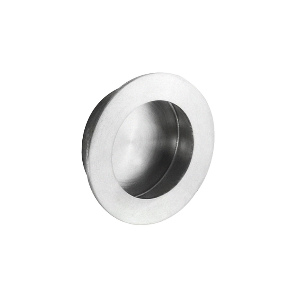 Circular Flush Pull 48mm Ø – Satin Stainless Steel