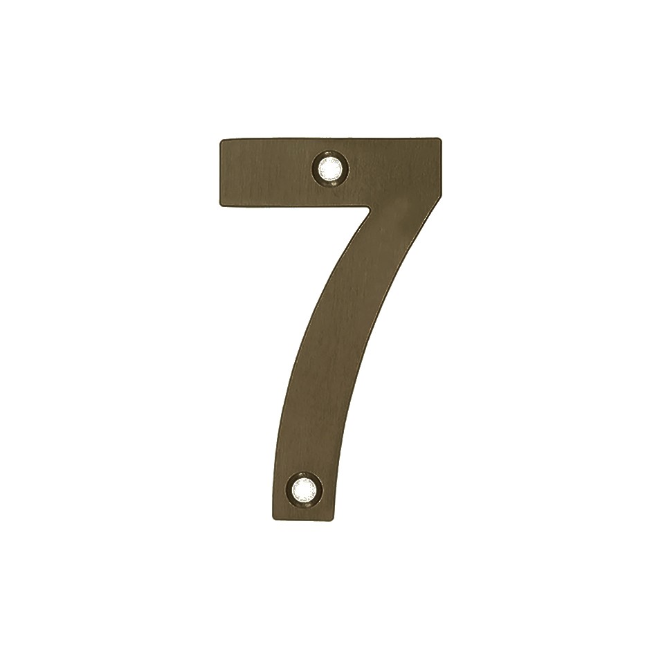 Numeral 7 – Available in 50mm, 75mm & 100mm – Adonic Matt Bronze