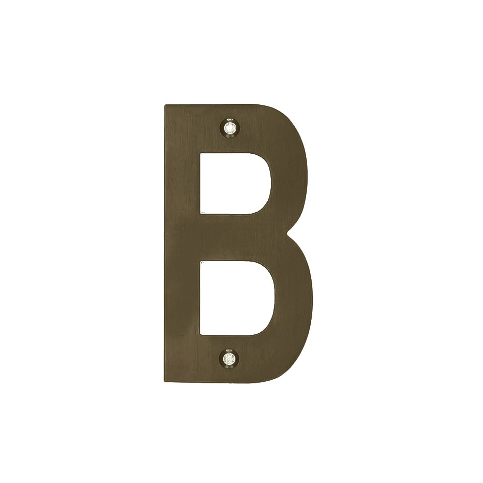 Letter B – Available in 75mm & 100mm – Adonic Matt Bronze