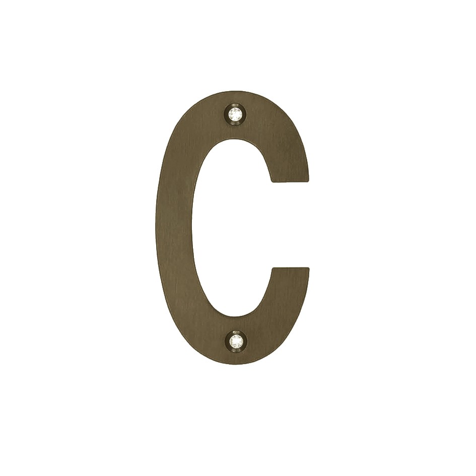 Letter C – Available in 75mm & 100mm  – Adonic Matt Bronze