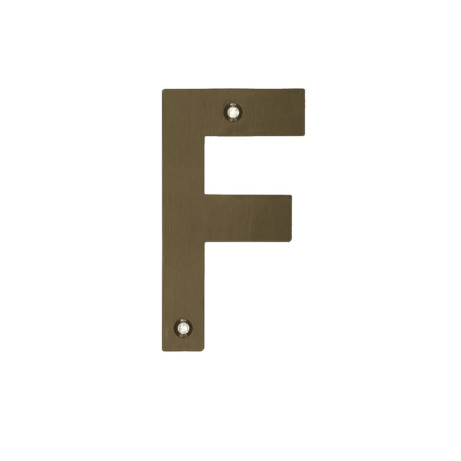 Letter F – Available in 75mm & 100mm – Adonic Matt Bronze