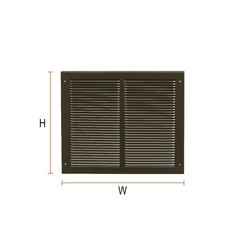 Fixed Louvered vent – (W) 295mm x (H) 295mm – Adonic Matt Bronze