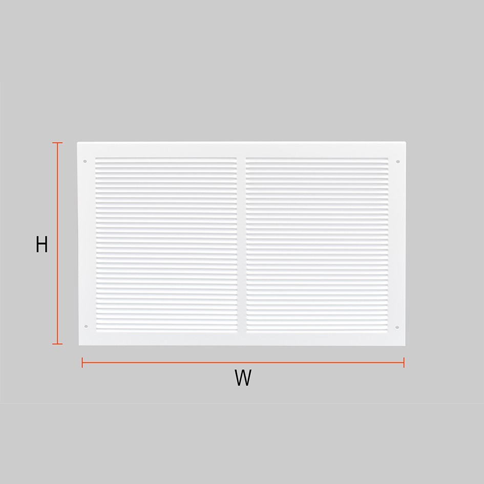 Fixed Louvered vent – (W) 295mm x (H) 270mm – Matt White