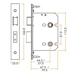 Heavy Duty Bathroom Lock Case – Adonic Matt Bronze
