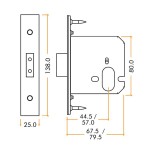 Heavy Duty Oval Dead Lock Case – Adonic Matt Bronze