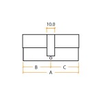 Offset Double Euro Profile Cylinders (OK&K) – Keyed to Differ – Adonic Matt Bronze