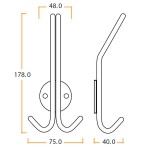 Treble Hat & Coat Hook – Adonic Matt Bronze