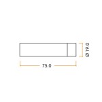 70mm Projection Wall or Skirting Mounted Door Stop – Adonic Matt Bronze