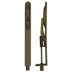 Lever Action Flush Bolts Complete With Flat Keep Plate – Radius End – Adonic Matt Bronze