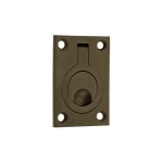 Rectangular Flush Ring Pull Handles for Cupboard and Wardrobe doors – Adonic Matt Bronze