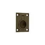 Rectangular Flush Ring Pull Handles for Cupboard and Wardrobe doors – Adonic Matt Bronze