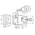 Chubb 4L67 Guardian High Security Surface Fitted Lock