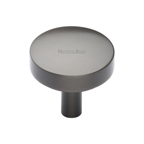 M Marcus Heritage Brass Tayo Design Domed Disc Cabinet Knob 32mm 