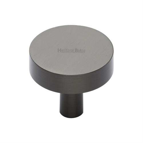 M Marcus Heritage Brass Cabinet Knob Disc Design 32mm 