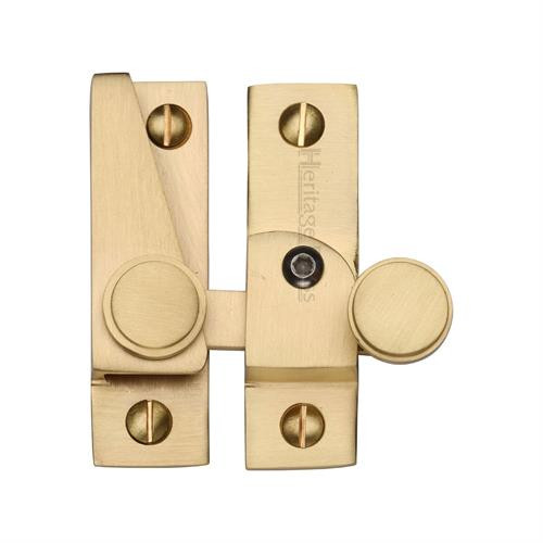 M Marcus Heritage Brass Lockable Sash Fastener