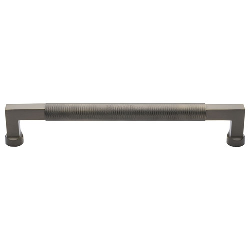 M Marcus Heritage Brass Bauhaus Knurled Door Pull Handle Bar Design 304mm Centre to Centre