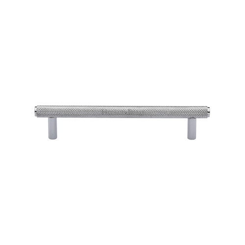 M Marcus Heritage Brass Cabinet Pull Complete Knurled Design 128mm Centre to Centre