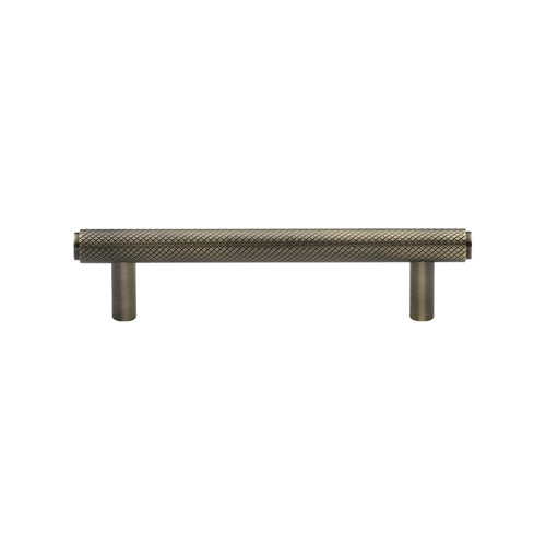 M Marcus Heritage Brass Cabinet Pull Complete Knurled Design 96mm Centre to Centre