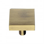 Heritage Brass Cabinet Knob Square Design – 32mm