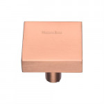 M Marcus Heritage Brass Cabinet Knob Square Design 32mm