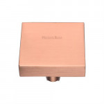 M Marcus Heritage Brass Cabinet Knob Square Design 38mm