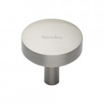 M Marcus Heritage Brass Tayo Design Domed Disc Cabinet Knob 32mm 