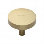 M Marcus Heritage Brass Tayo Design Domed Disc Cabinet Knob 38mm 