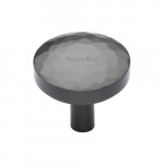 M Marcus Heritage Brass Cabinet Knob Hammered Design 32mm 
