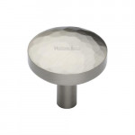 M Marcus Heritage Brass Cabinet Knob Hammered Design 32mm 