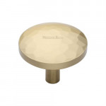 M Marcus Heritage Brass Cabinet Knob Hammered Design 38mm 