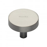 M Marcus Heritage Brass Cabinet Knob Disc Design 32mm 