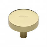 M Marcus Heritage Brass Cabinet Knob Disc Design 38mm 