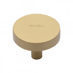 M Marcus Heritage Brass Cabinet Knob Disc Design 38mm 