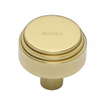 M Marcus Heritage Brass Cabinet Knob Round Deco Design 32mm 