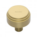 M Marcus Heritage Brass Cabinet Knob Round Deco Design 32mm 